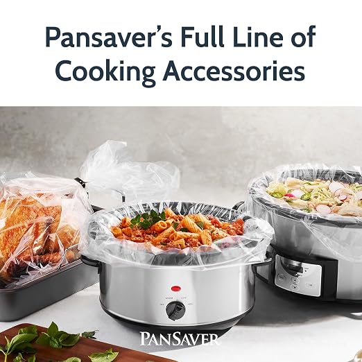 PanSaver Hotel Clear Round Pan Liners for Easy Clean Up - Disposable Buffet Pan Liners, Ovenable up to 400F (9 & 11 Quart Round Pan Liner - 18 x 20 in) - Image 7