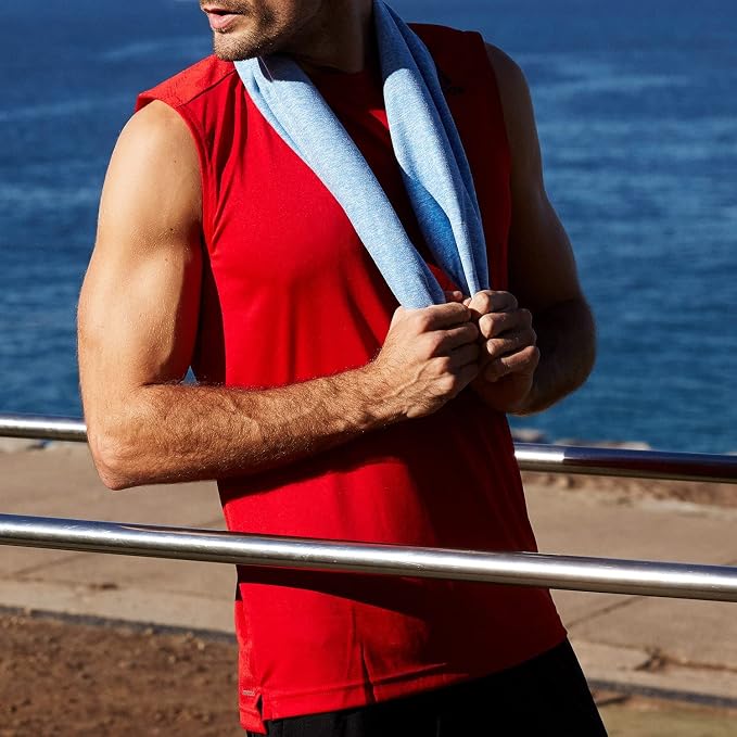 Dock & Bay Quick Drying Towel - for Sports & Gym - Compact, Lightweight - 100% Recycled - Includes Bag - Essential - Lagoon Blue - Extra Large (200x90cm, 78x35) - Image 8