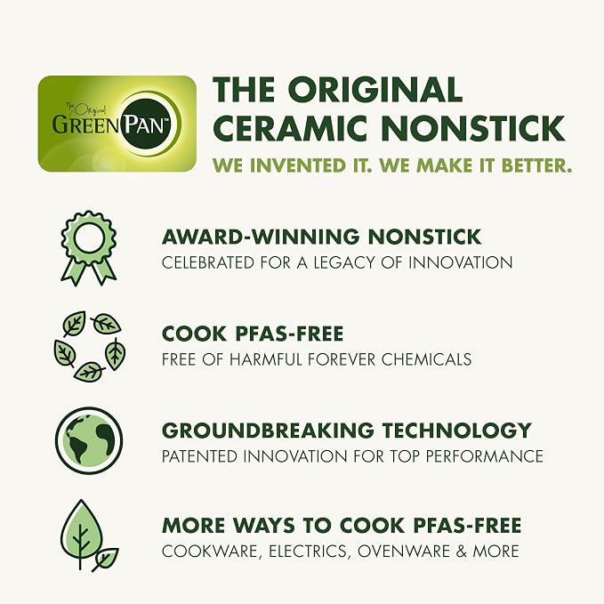 GreenPan Premiere Ovenware Healthy Ceramic Nonstick 13" x 9" Rectangular Baking Pan, Cast Aluminum Bakeware, Warp-Free, Oven and Broiler safe to 600F,Dishwasher Safe, PFAS-Free, Gray - Image 9