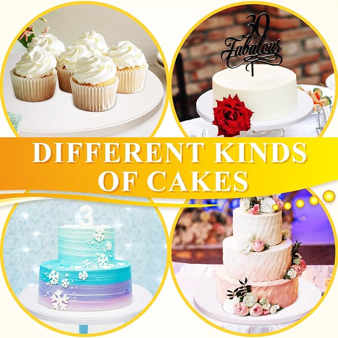 Bokon 12 Inch 50 Pcs Round Cake Boards,White - Image 6