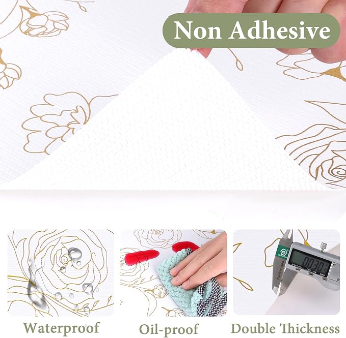Shelf Liners for Kitchen Cabinets 12in x 20FT Non Adhesive Drawer Liner - Image 9