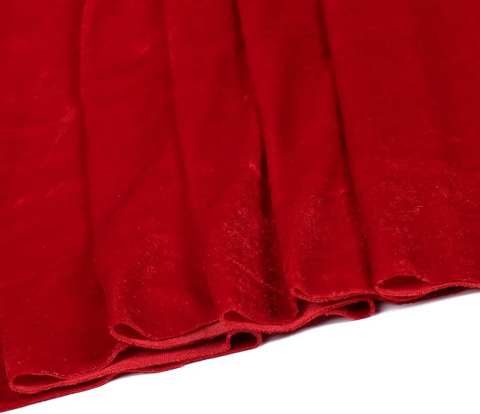 MDS® Pack of 12 | Red | Velvet Table Runner 20 x 120 Inches 10ft Long Luxurious Soft Romantic Wedding Runners for Party Reception Bridal Shower Birthday Banquets Dinner Table Decoration - Image 7