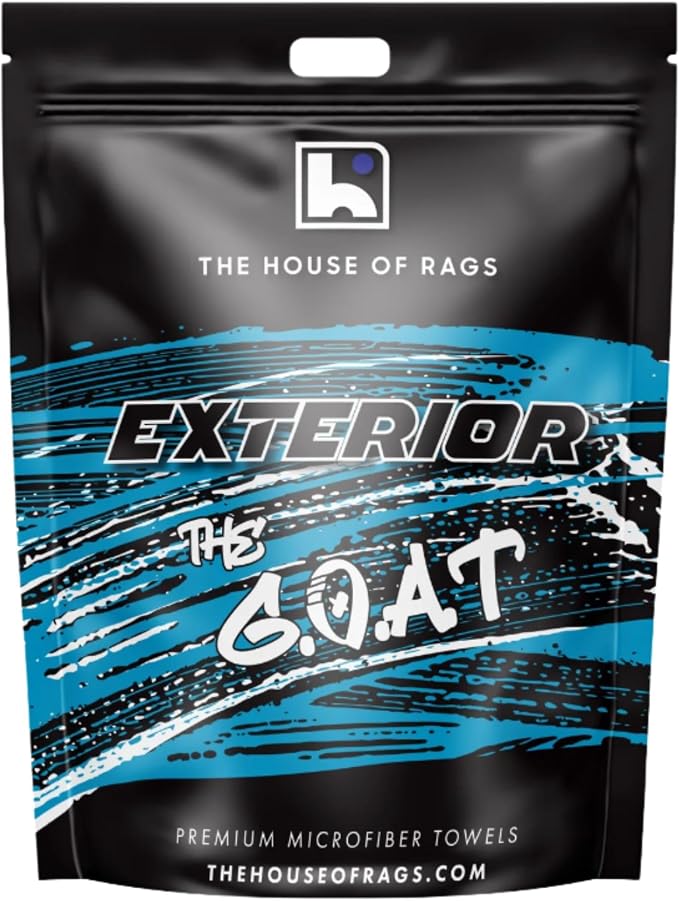 The Goat V2 - Heavy Duty Absorbent Microfiber Drying Towel, 70/30 Premium Korean Quality, for Cars Detailing, Trucks, SUV's, 27.5x27.5 inches, Twist Loop, 2300 GSM, Blue - Image 9