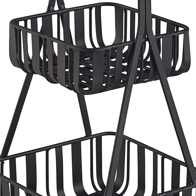 Park Designs Spencer 2-Tier Napkin Holder 12.5", Black - Image 3