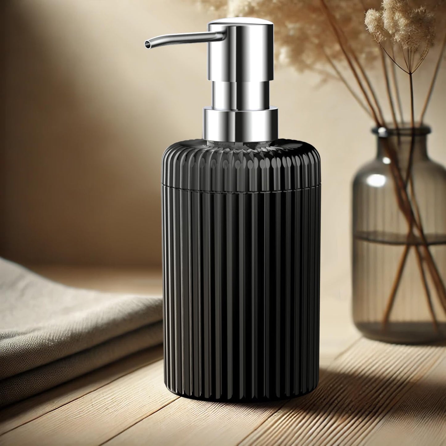 Soap Dispenser for Bathroom,2 Pack Kitchen Hand Soap Dispenser,12oz Modern Minimalist Style Plastic matte white Empty Lotion Dispenser with Refillable Pump,Liquid Bottle for Dish Soap,College Dorm Use