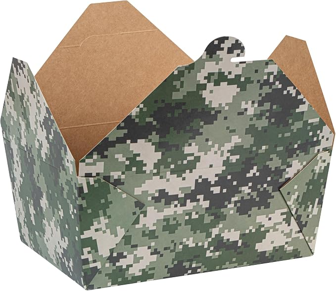 Restaurantware Paper Food Box 50 Count 90 Oz Leakproof Paper Lunch Box Greaseproof Food Container Tab-Lock Design 8.5 x 6.2 x 3.5 Inches Green - Image 16