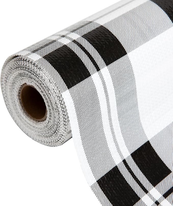 Drawer Shelf Liner for Kitchen Cabinets, Non Adhesive Slip Resistant Shelf Paper Easy to Clean, Strong Grip Thickened Waterproof Washable Mats for Pantry, Shelves, Dresser (Black, 17.5 in x 10 FT) - Image 8