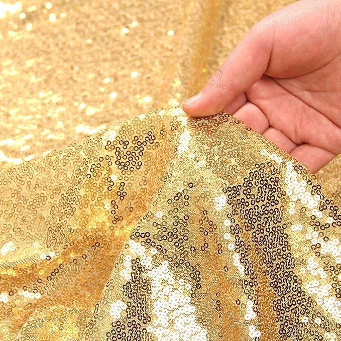 Gold Sequin Table Runner 6 Pack, 12''x108 Glitter Table Runners - Image 7
