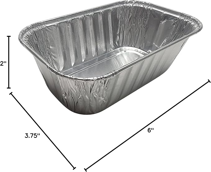 KitchenDance Disposable 1 Lb Mini Loaf Pan with Clear Lid - 15 Ounces Aluminum Foil Mini Loaf Baking Pan with High Dome Lid, Aluminum Foil Pans for Baking, Cooking, and Storing 25 count - Image 10