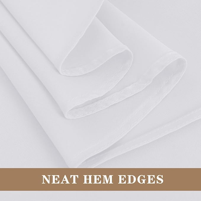 Fitable 6 Pack White Table Cloths 70x108 Inch for 6 Foot Rectangle Tables - Image 9