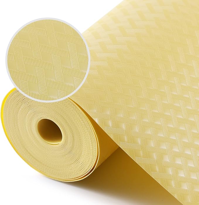 Shelf Liner for Kitchen Cabinets, Drawer, Fridge Liner Yellow 11.8"× 393.7" - Image 7