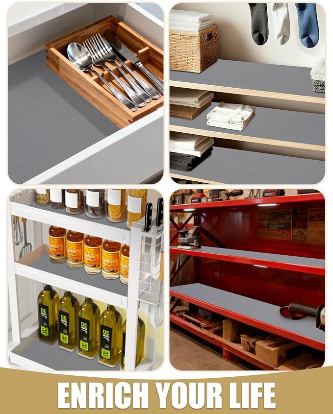 Drawer and Shelf Liners for Kitchen Cabinets Non-Adhesive - Image 8
