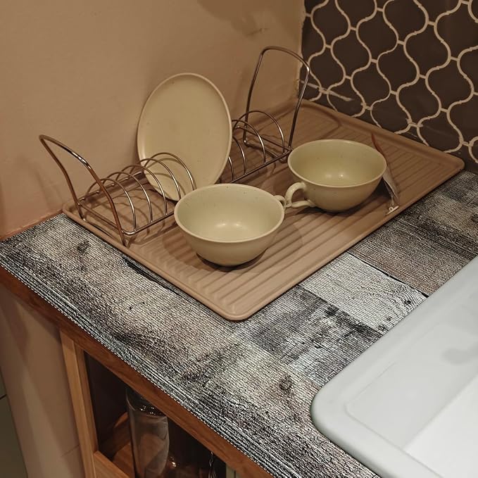 Wood Shelf Liner for Kitchen Cabinets Non-Adhesive 12IN x 10FT - Image 9