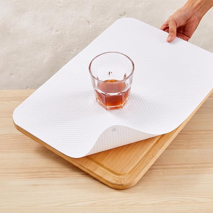 100% EVA Shelf Liner Waterproof Non Adhesive, 24" x 120", White - Image 9