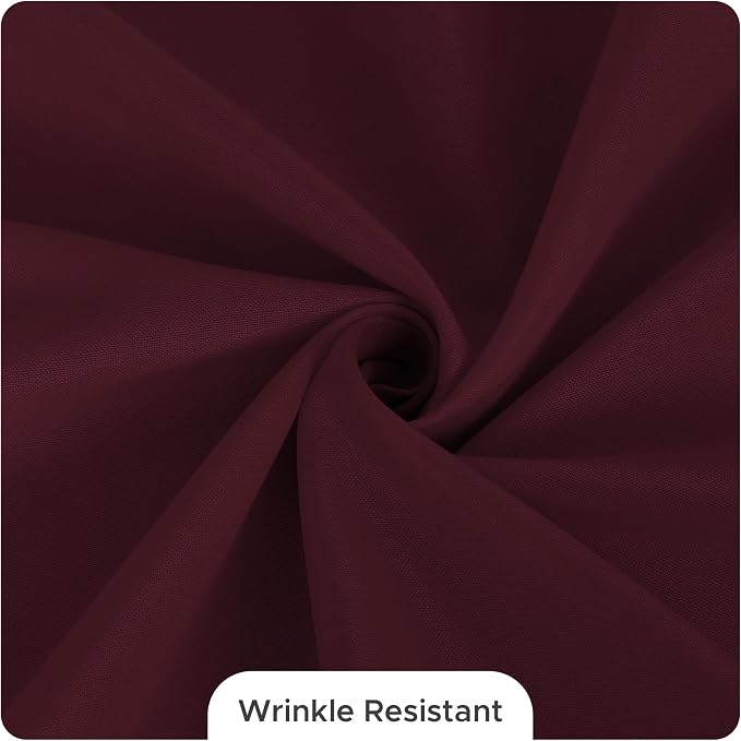 Fitable 8 Pack Burgundy Tablecloths 60x102 Inch for 6 Ft Rectangle Tables - Image 9