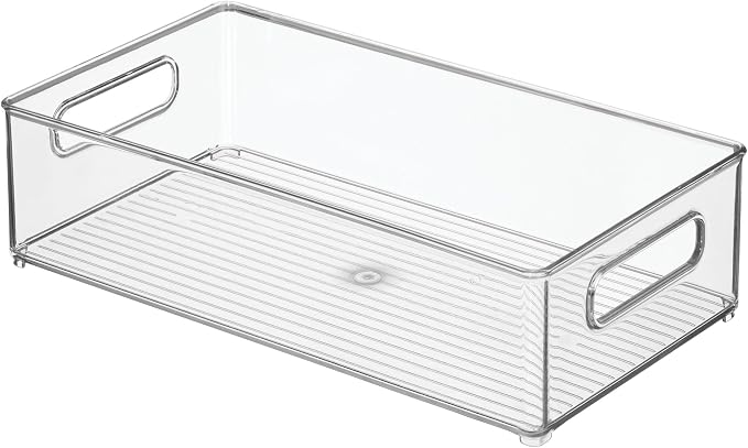 iDesign Stackable Fridge Bin, Clear, Set of 3 | Storage for Freezer or Pantry, Made in USA - Image 10