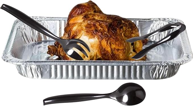 Full Size Deep Aluminum Foil Roasting & Steam Table Pans - Deep Pan for Catering Large Groups - Disposable Pans Great for Cooking, Heating, Storing, Prepping Food- 15 Ct Silver - Image 7