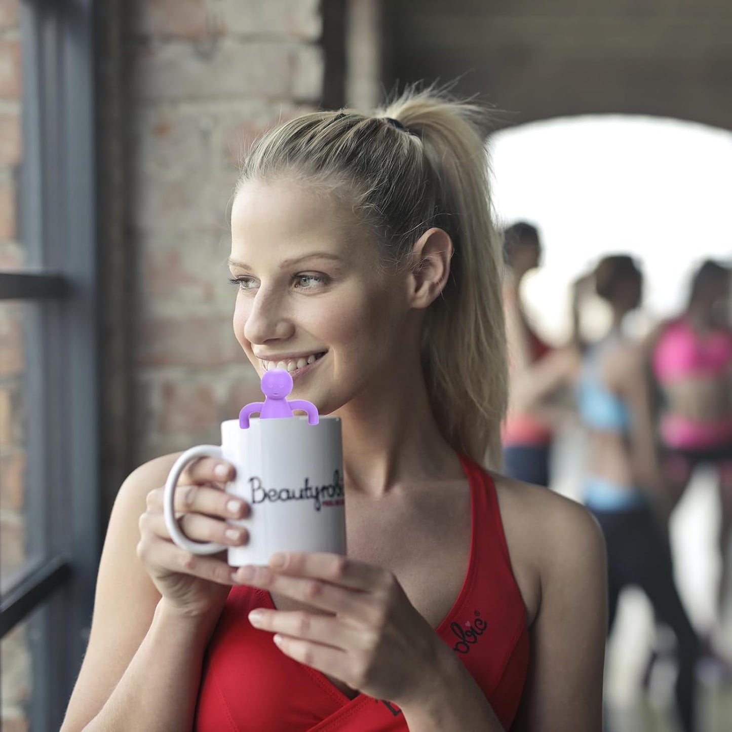 Leden Loose Leaf Tea Steeper Cute Tea Infuser for Girl Kids Extra Fine Mesh Tea Ball Stainless Steel Tea Filter for Cup Mug Pot Purple