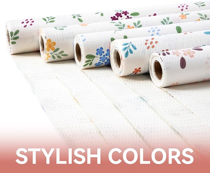 Shelf and Drawer Liner for Kitchen Cabinet Blush Petals Floral 18In x 16Ft - Image 9