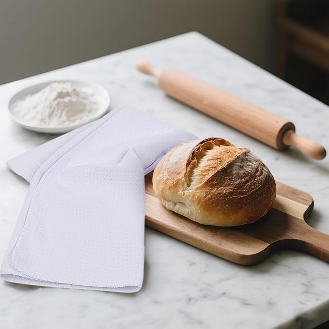 SINLAND Sublimation Blank Towels Waffle Kitchen Towel White 20x28 10 Pack - Image 7