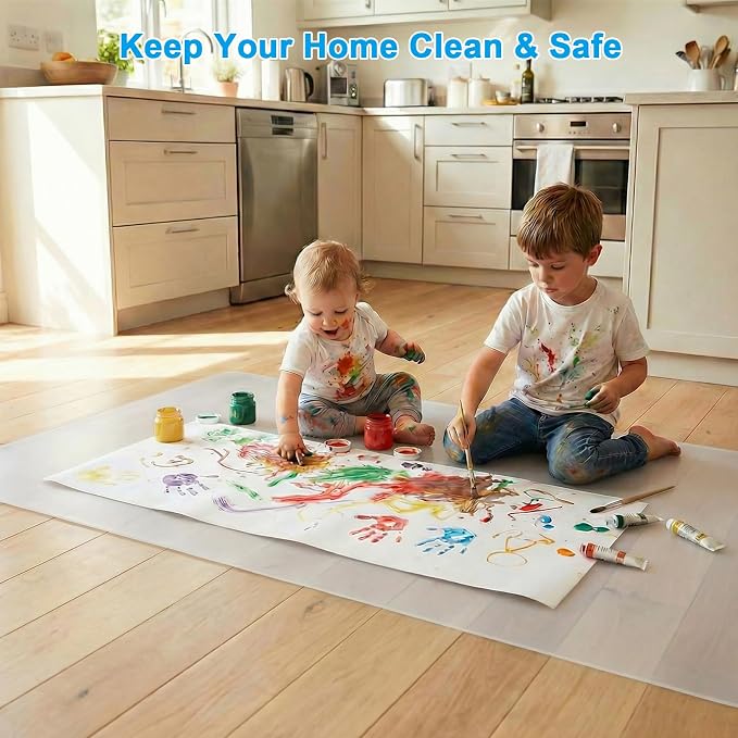 Extra Large Silicone Mats for Kitchen Counter, Heat Resistant Mat, Nonslip Kitchen Countertop Protector Mat, Cuttable Counter Protector Mats for Island Workbench(78.76" x 23.6''Translucent) - Image 7