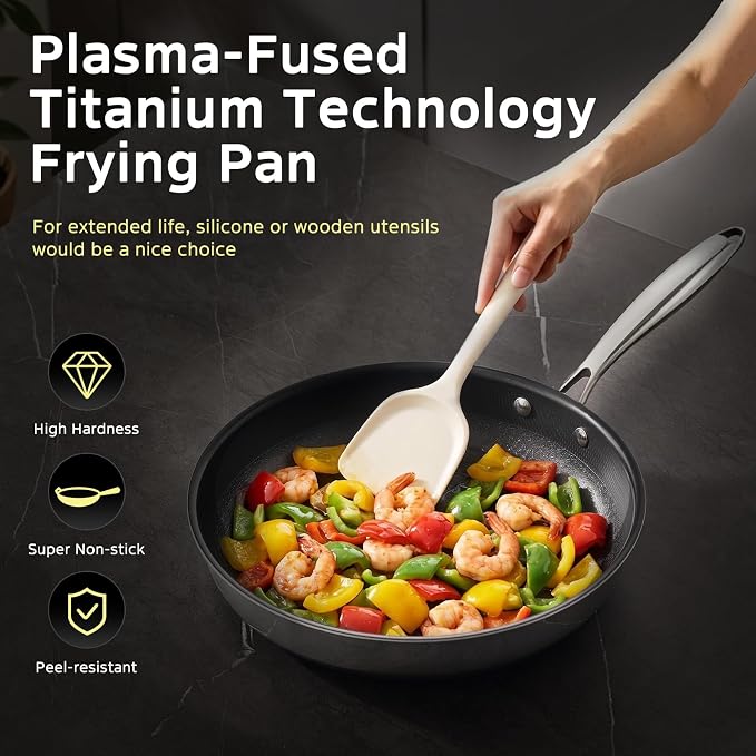 13Pcs Nonstick Pots and Pans Set Stainless Steel Cookware Sets - Image 9