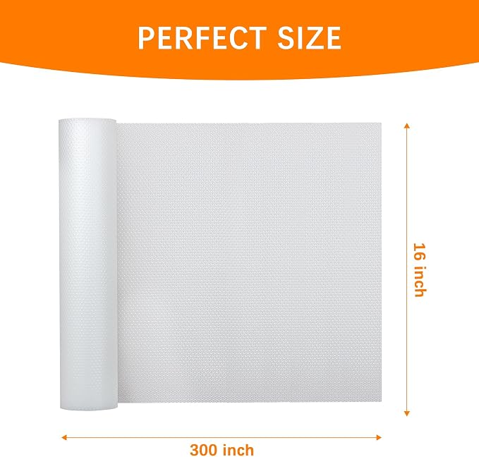 FLPMIX 16-inch Clear Shelf Liner: Waterproof Non-Adhesive 16" W x 300" L - Image 9