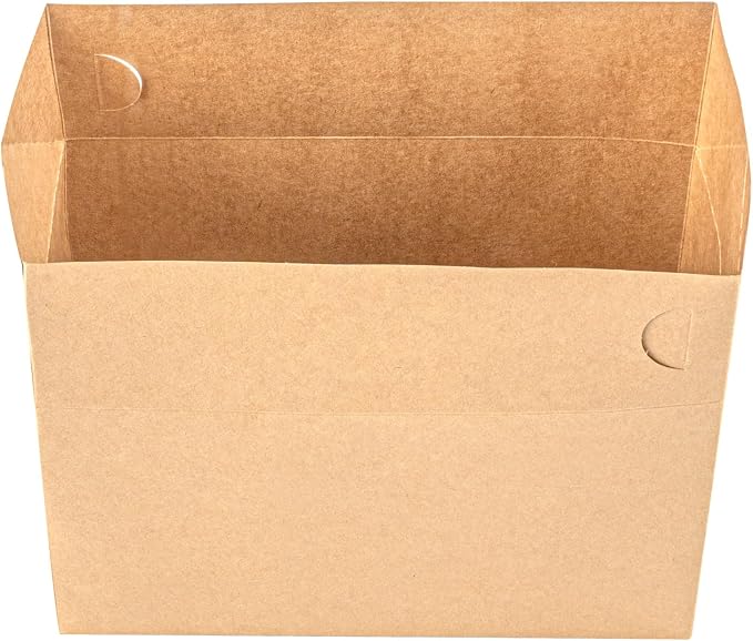 Restaurantware Kraft Lunch Box 400 Count 80 Ounce Paper Disposable Food Container Greaseproof Take Out Box Spill-Resistant Secure Closure Large Capacity Food Box Kraft - Image 12