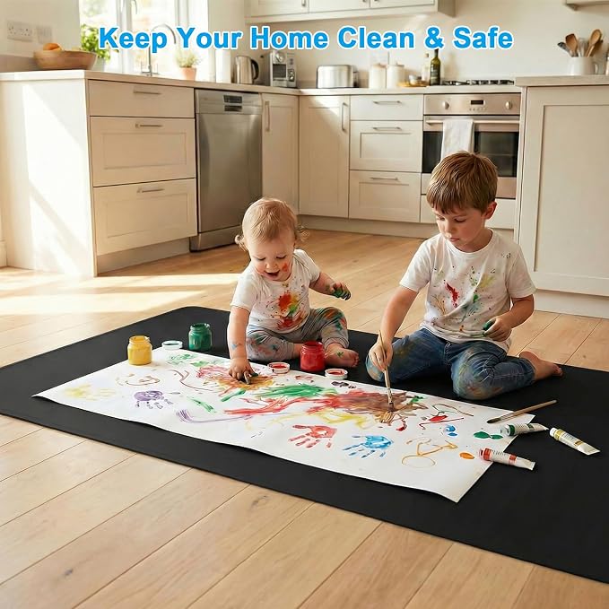 Extra Large Silicone Mats for Kitchen Counter, Heat Resistant Mat, Nonslip Kitchen Countertop Protector Mat, Cuttable Counter Protector Mats for Island Workbench(47.3''x23.6''Black) - Image 7