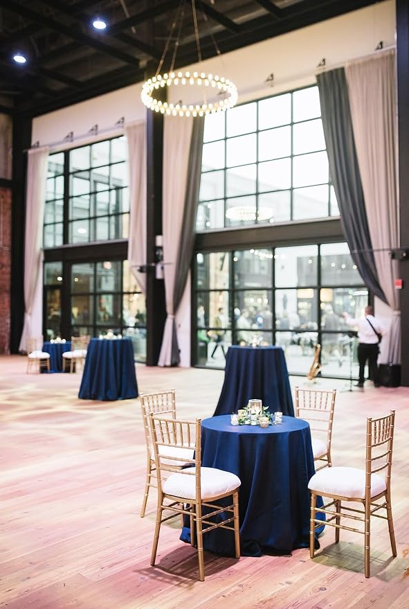 10 Pack Round Tablecloth Royal Blue Tablecloths 90 Inch,Circle Polyester Table Cloth,Washable Fabric Stain and Wrinkle Resistant Premium Round Table Cover for Wedding Parties Banquet Reception Dining - Image 8