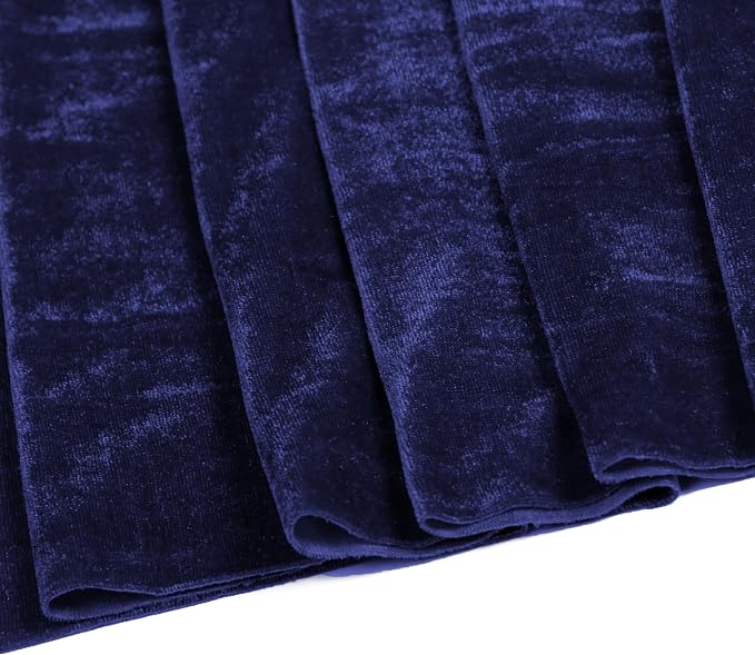 MDS® Pack of 15 | Navy Blue | Velvet Table Runner 20 x 120 Inches 10ft Long Luxurious Soft Romantic Wedding Runners for Party Reception Bridal Shower Birthday Banquets Dinner Table Decoration - Image 7