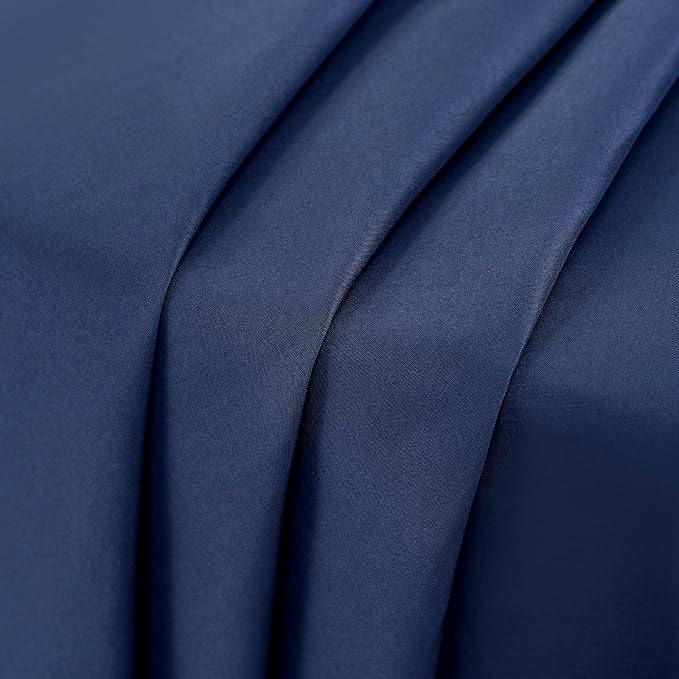 10 Pack Navy Blue Round Tablecloths,90 Inch Polyester Table Cloth - Image 7