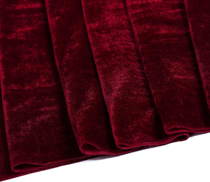 MDS® Pack of 15 | Burgundy | Velvet Table Runner 20 x 120 Inches 10ft Long Luxurious Soft Romantic Wedding Runners for Party Reception Bridal Shower Birthday Banquets Dinner Table Decoration - Image 7