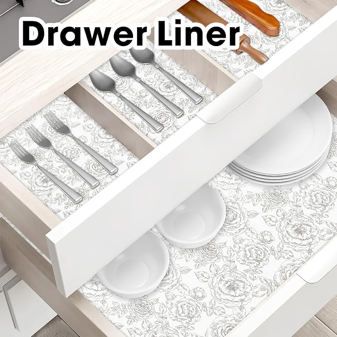 Drawer and Shelf Liner for Kitchen Cabinets Non-Adhesive Non-Slip - Image 8