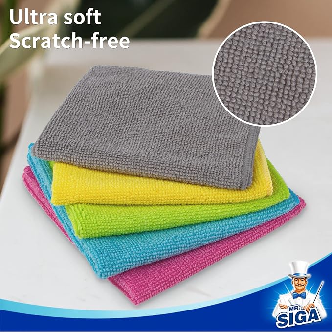 MR.SIGA Microfiber Cleaning Cloth, All Purpose Cleaning Towels, Pack of 50 - Image 7