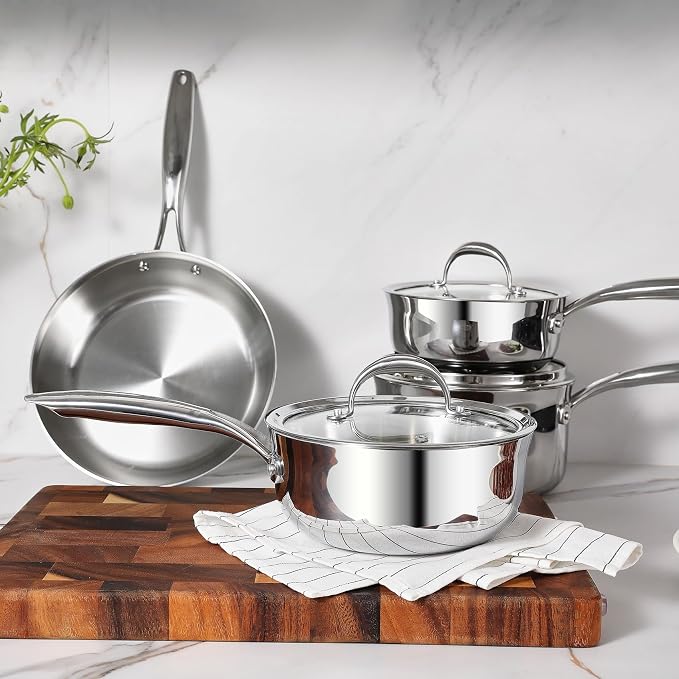 KEAWELL K3 Premium Tri-Ply Fully Clad Saucepan with Lid (2-Qt) - Image 9