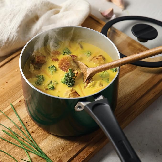 Tramontina Ceramic Non Stick 11-Piece Nesting Pots and Pans Set - Teal - Image 10