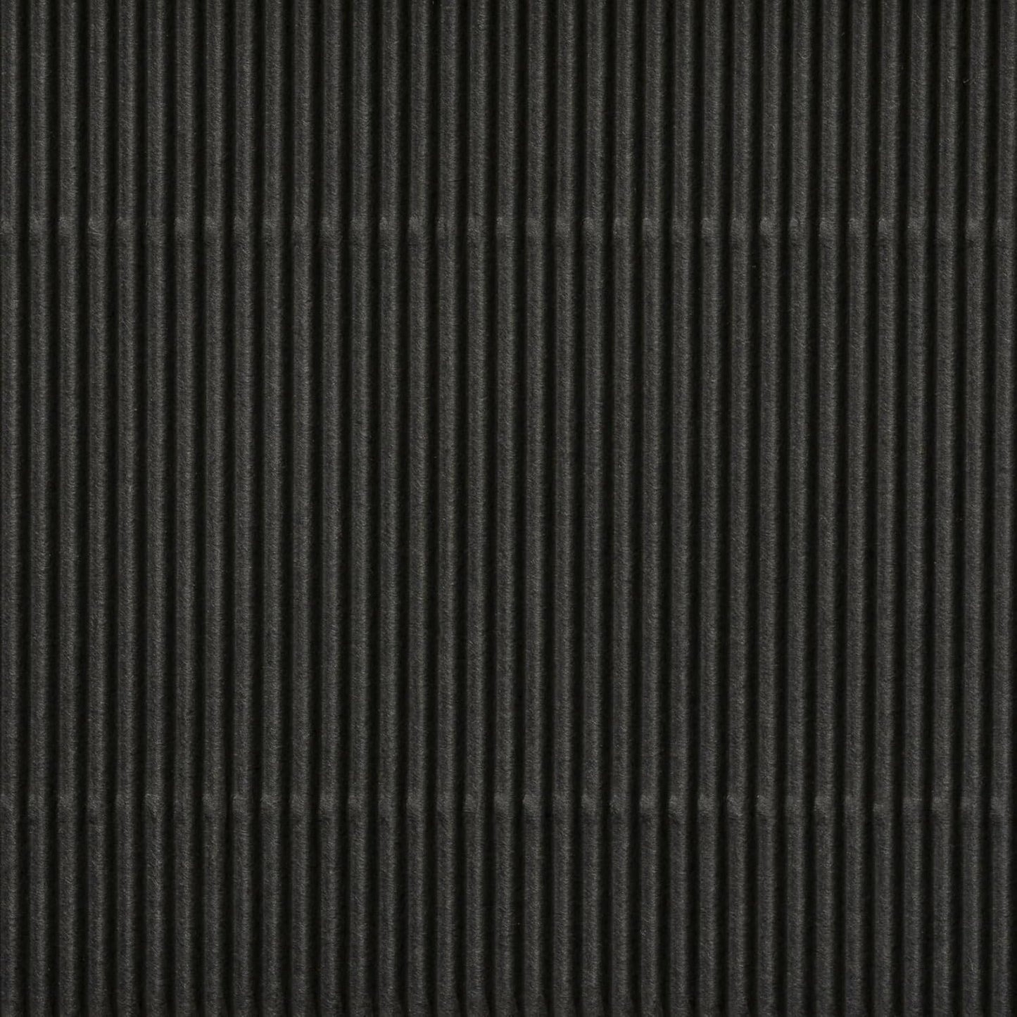 LA JOLIE MUSE Fluted Cardboard Storage Baskets with Leather-Like Lids, Paper Boxes Decorative Tray, Modern Basket Organizer Bins for Jewelry Shelve Bathroom Bedroom Organizing,Black, Set of 3