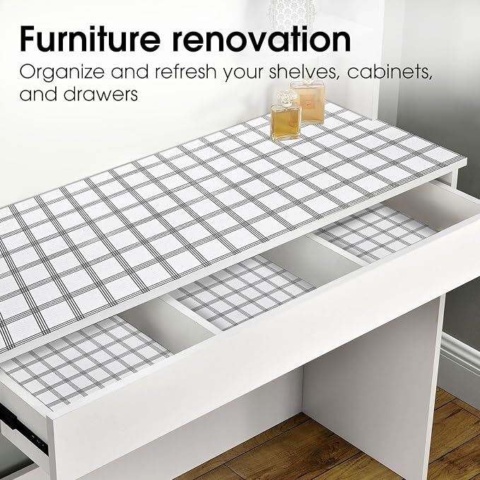 Beautysaid Shelf and Drawer Liner for Kitchen Cabinet Non Adhesive Non Slip - Image 9