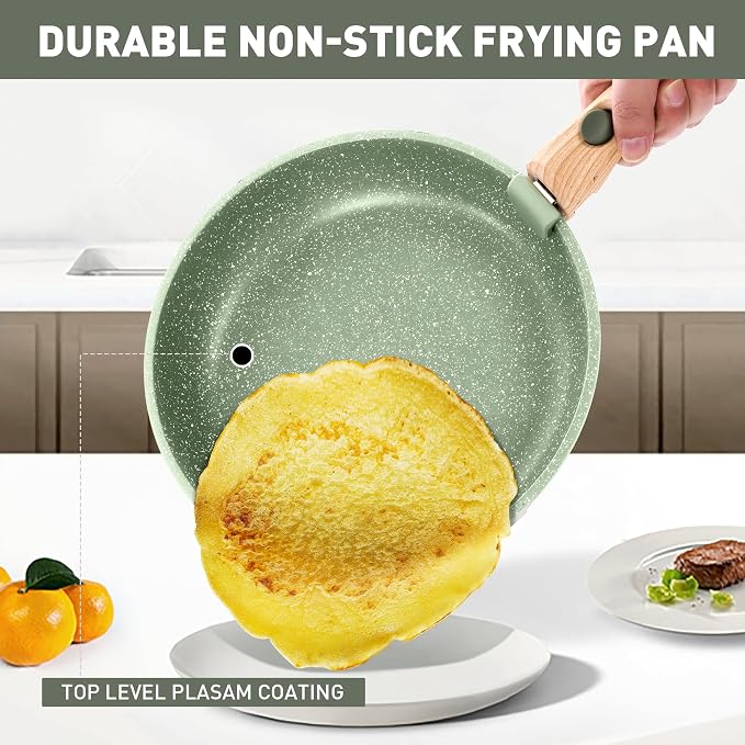 MAISON ARTS Camping Pots and Pans Set Non Stick with Removable Handle - Image 9