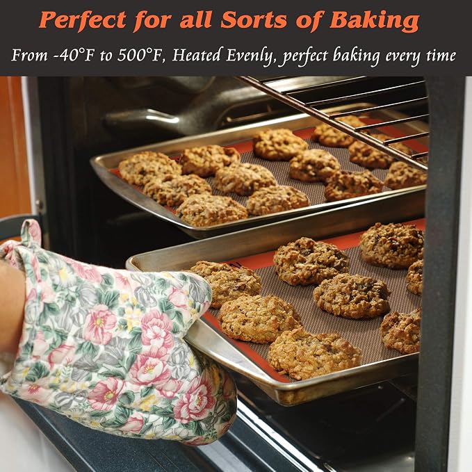 Best German Silicone Baking Mats - 9 inch | Set of 2 Square Non-Stick Reusable Air Fryer Linner, Non Slip, BPA Free, PFOA Free, Non-toxic, Dishwasher Safe - Image 6