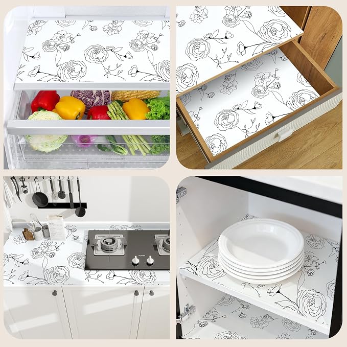 Shelf Liners for Kitchen Cabinets 11.8in x 20FT Non Adhesive Drawer Liner - Image 9