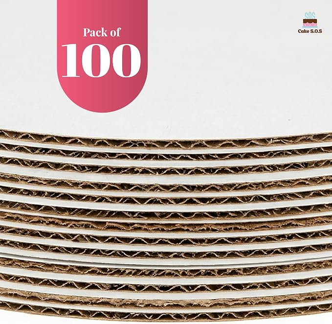 12 inch White Round Coated Cakeboard, Waxed Greaseproof, Disposable Cake Circle Sturdy Corrugated Base Boards Cardboard, Pack of 100 ct. - Image 8