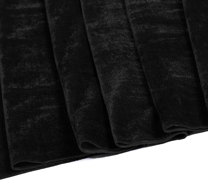 MDS® Pack of 25 | Black | Velvet Table Runner 20 x 120 Inches 10ft Long Luxurious Soft Romantic Wedding Runners for Party Reception Bridal Shower Birthday Banquets Dinner Table Decoration - Image 7