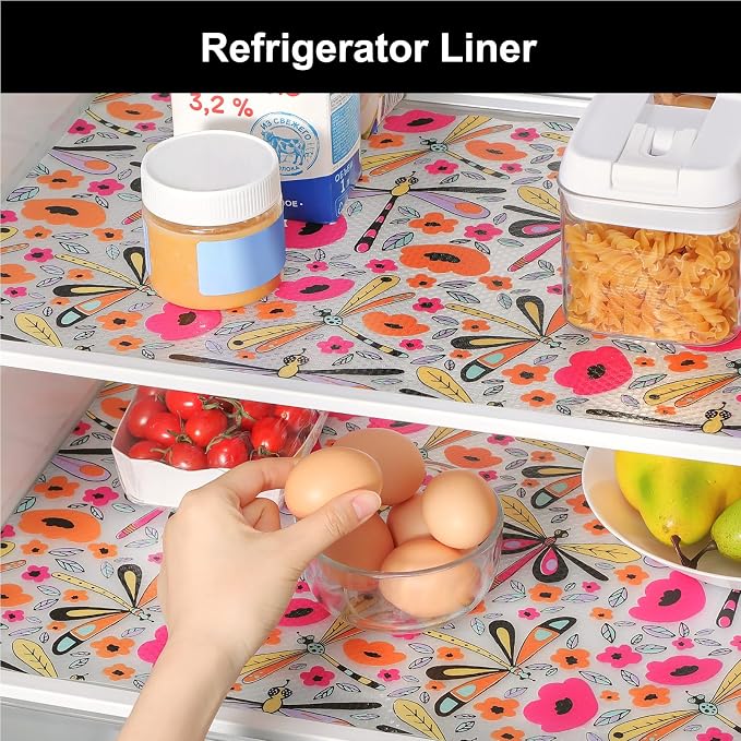 Cooyes Shelf Liner – Non-Slip Cabinet & Drawer Liner for Kitchen – Non-Adhesive Waterproof Shelf Paper with Modern Pattern – Durable EVA Cabinet Mat – Easy to Cut (Amethyst,11.8" W x 118" L) - Image 8