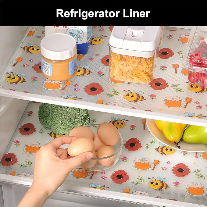 Cooyes Shelf Liner – Non-Slip Cabinet & Drawer Liner for Kitchen – Non-Adhesive Waterproof Shelf Paper with Modern Pattern – Durable EVA Cabinet Mat – Easy to Cut (Buff,11.8" W x 360" L) - Image 8
