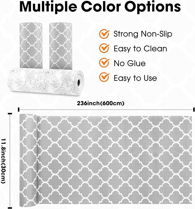 Drawer and Shelf Liner for Kitchen Cabinets Non-Adhesive Non-Slip - Image 9