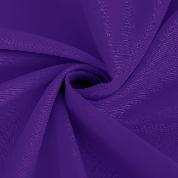 Fitable 6 Pack Purple Tablecloths 90 Inch Round for 36"-72" Tables - Image 9