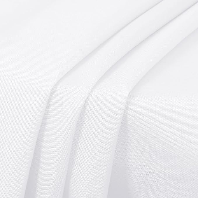 sancua Round Tablecloth 108 Inch White, 6 Pack - Image 9