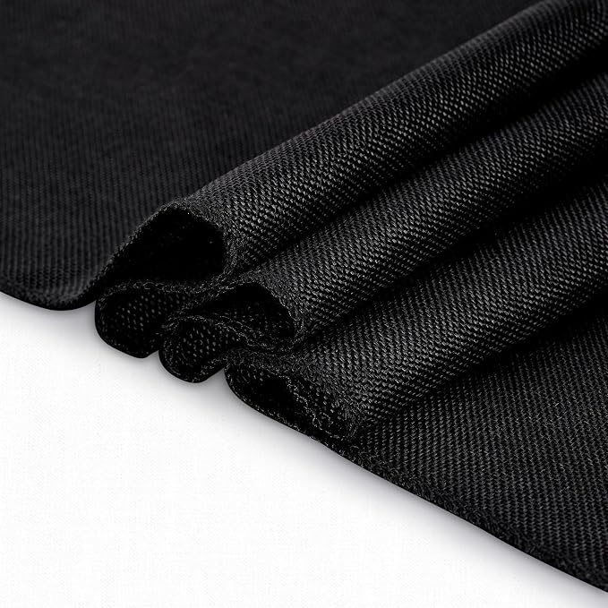 6 Pack Black Burlap Table Runners Jute Table Linens 13x84 inch - Image 6